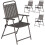 Outsunny Sillas de Jardín Marrón 55 x 63 x 93 cm 1