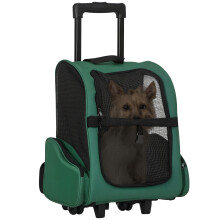 Transportín Carrito para Mascota Verde 42 x 25 x 55 cm