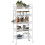 Homcom Carrito Auxiliar Blanco 45 x 26.5 x 106 cm 1