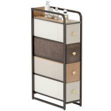 Cómoda de Tela Multicolor 20 x 47 x 84.5 cm