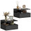 Homcom Mesitas de Noche Negro 35 x 32 x 22.5 cm 1