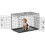 PawHut Jaula de Perro Negro 106 x 71.5 x 76 cm 1