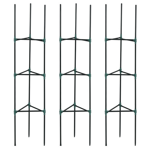 Outsunny Soporte para Trepadora Verde 38 x 38 x 182 cm