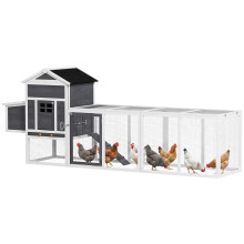 Gallinero para Exterior Bicolor 297.5 x 68 x 118 cm