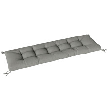 Cojín para Banco Gris 198 x 65 x 13 cm