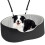 PawHut Asiento Coche Perro Negro 77 x 43 x 28 cm 1