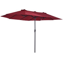 Sombrilla Doble Rojo 455 x 265 x 238 cm