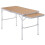 Outsunny Mesa Plegable de Camping Marrón 153 x 60 x 71 cm 1