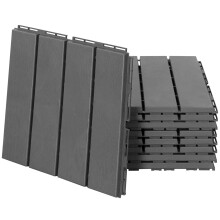Baldosas Cuadrada Negro 30 x 30 x 2 cm