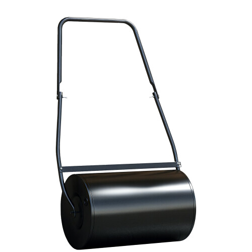 Durhand Rodillo de Césped Negro 60 x 32 x 105cm