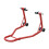 Homcom Caballete de Moto Rojo 80 x 50 x 40cm 1