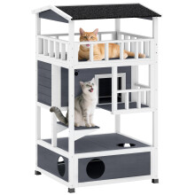Caseta para Gato Bicolor 75.5 x 75 x 137 cm