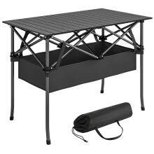 Mesa de Camping Negro 93 x 55 x 68 cm