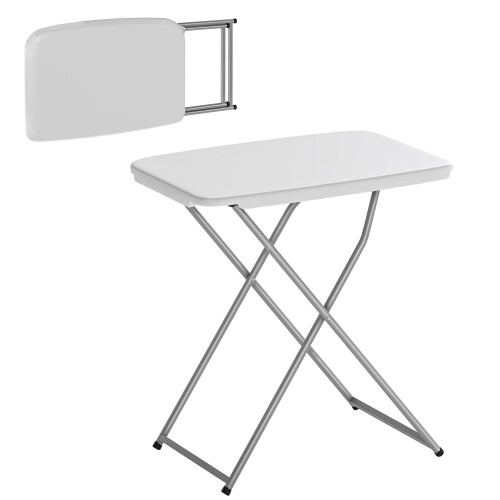 Outsunny Mesa de Camping Blanco 75 x 50 x 73.5 cm