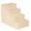 PawHut Escalera para Perro Beige 60 x 35 x 44 cm 1