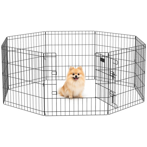 PawHut Parque para Perro Negro 61 x 61 cm