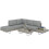 Outsunny Conjunto de Jardín Gris 236 x 196 x 59 cm 1