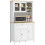 Homcom Alacena de Cocina Blanco 100 x 40 x 180 cm 1