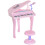 Homcom Piano Infantil Rosa 48 x 39 x 69cm 1