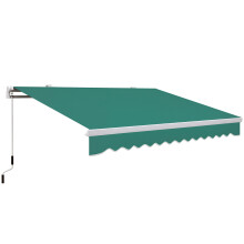 Toldo Manual Plegable Verde 395 x 245 x 151.5 cm