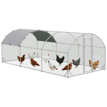 Gallinero de Exterior Gris 280 x 570 x 197 cm