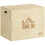Homcom Caja Pliométrica Marrón 61 x 51 x 76 cm 1