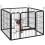 PawHut Parque para Mascota Gris 82 x 82 x 60 cm 1