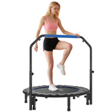 Trampolín de Fitness azul 114 x 114 x 123 cm