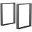 Homcom Patas para Mesa Negro 60 x 8 x 72 cm 1