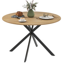 Mesa de Comedor Marrón 120 x 120 x 75 cm