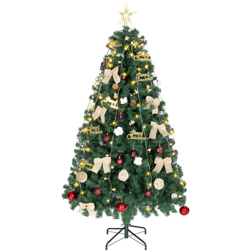 Homcom Árbol de Navidad Verde 100 x 100 x 180 cm