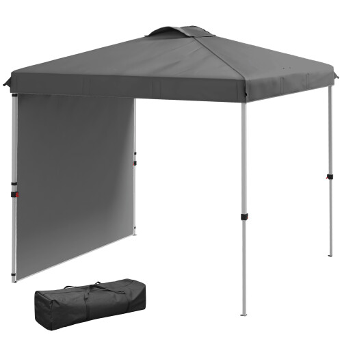 Outsunny Carpa Plegable Gris 247 x 247 x 268 cm