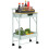 Homcom Carrito Auxiliar Verde 45 x 29.5 x 68 cm 1