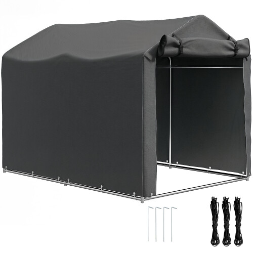 Outsunny Carpa para Herramienta Gris 220 x 157 x 165 cm