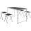 Outsunny Mesa Camping Plegable Negro 120 x 60 x 70 cm 1