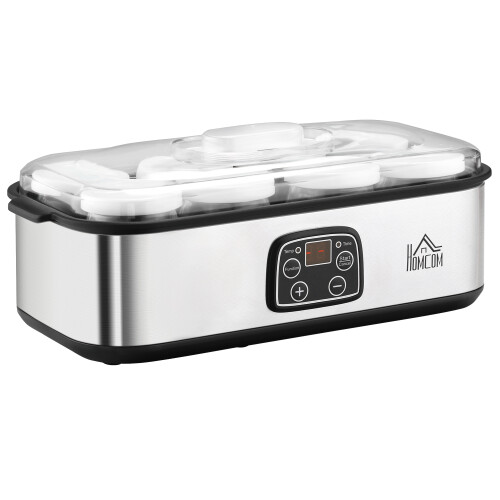 Homcom Yogurtera Gris 36 x 18.8 x 14 cm