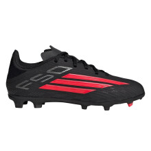 (11 UK Child, Black/Red) Adidas Childrens/Kids F50 League Firm Ground Football Boots
