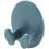 Oval Socket Cable Hook Multi-function Adhesive Plug Holder Cord Organizer Storage Rack Key Hanger (blue) (4pcs) 3