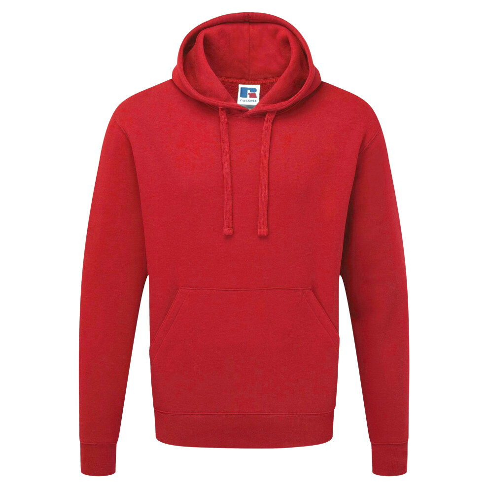 Russell (M, Classic Red) Mens Authentic Hooded Sweatshirt / Hoodie