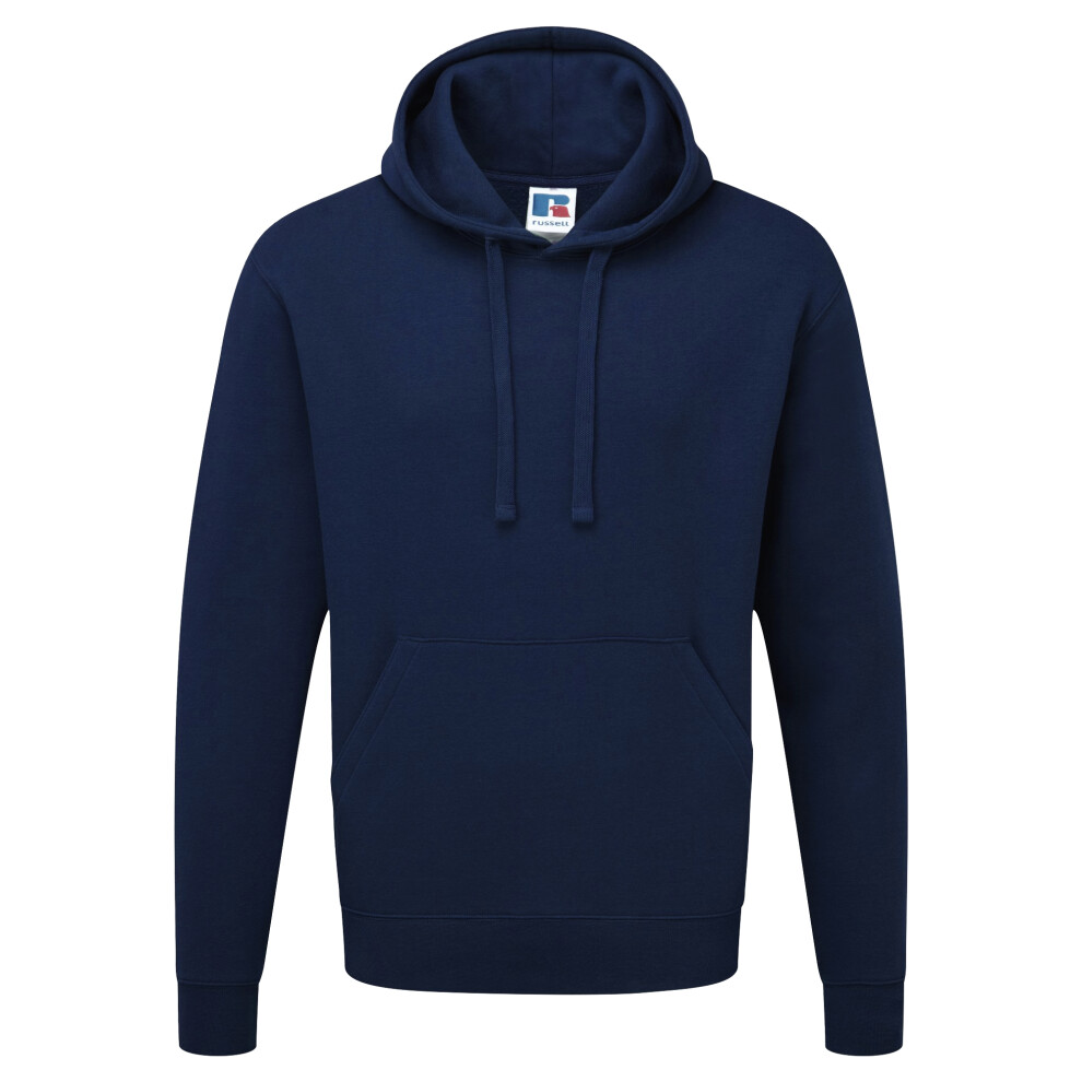 Russell (L, French Navy) Mens Authentic Hooded Sweatshirt / Hoodie