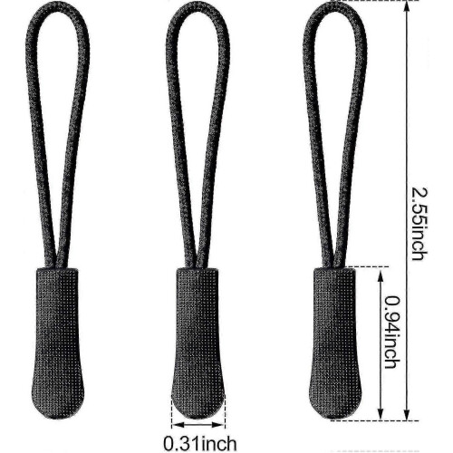 Zipper Pull Tab Replacement Metal Zipper Extender Handle Fixer 10 Pcs Fiis 1