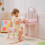 Kids Dressing Table Set, with Mirror and Drawer - Pink 3