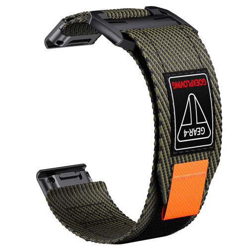 Snabbfäste 26mm Vävd Nylonrem för Garmin Fenix 7