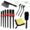 Car Detailing Brush Kit 14pcs with Microfiber Cloth for Cleaning Wheels Interior Dashboard and Engine 2