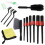 Car Detailing Brush Kit 14pcs with Microfiber Cloth for Cleaning Wheels Interior Dashboard and Engine 3