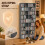 Homcom HOMCOM 640 CD Storage Unit 360 DVD Storage Tower w/ 18 Compartments Grey 7