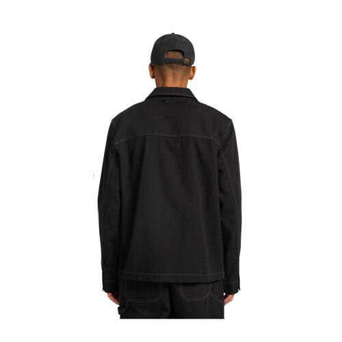Timberland (M, Black) Timberland Mens Canvas Overshirt 1
