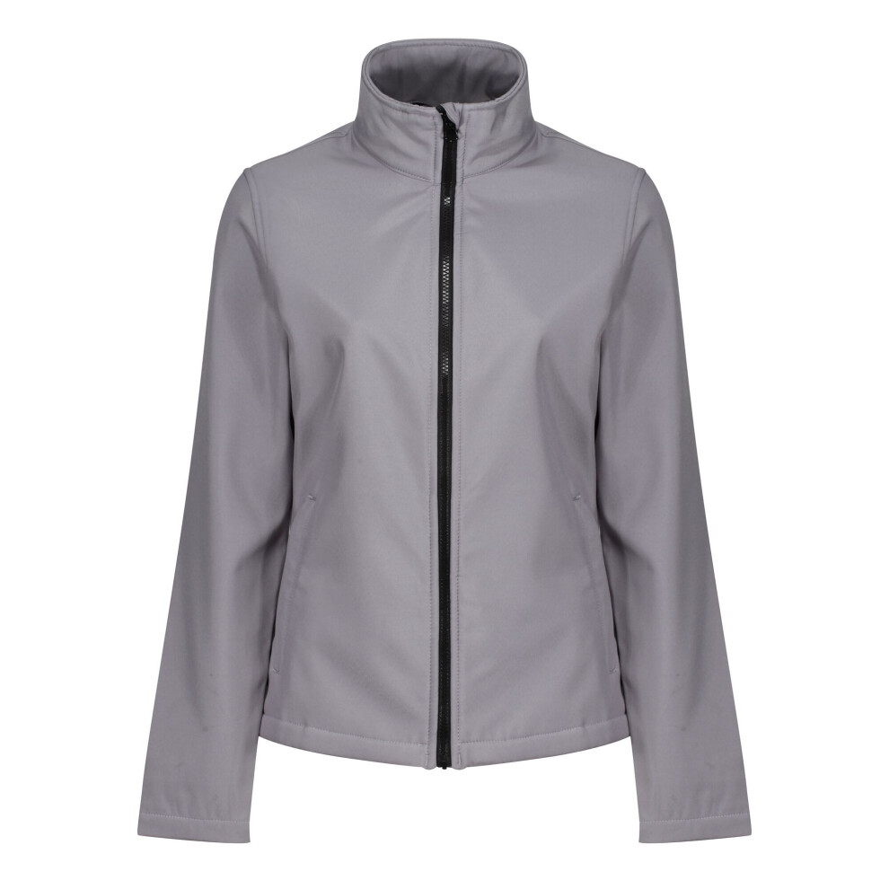 Regatta (10, Rock Grey/Black) Standout Womens/Ladies Ablaze Printable Soft Shell Jacket