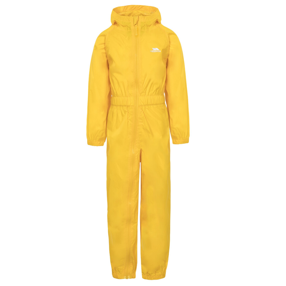 Trespass (3-4 Years, Sunshine) Childrens/Kids Button Rain Suit