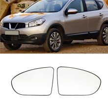 Rearview Mirror Lens Side Mirror Glass with Heating 96302-BR72A 96301-BR72A for Qashqai Dualis J10 2007-2014